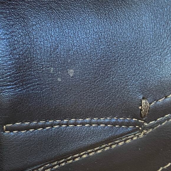 Ecco Slip On Casual Comfort Shoes Dark Brown Leather Cushioned Size 39/ US 8 - Picture 8 of 8